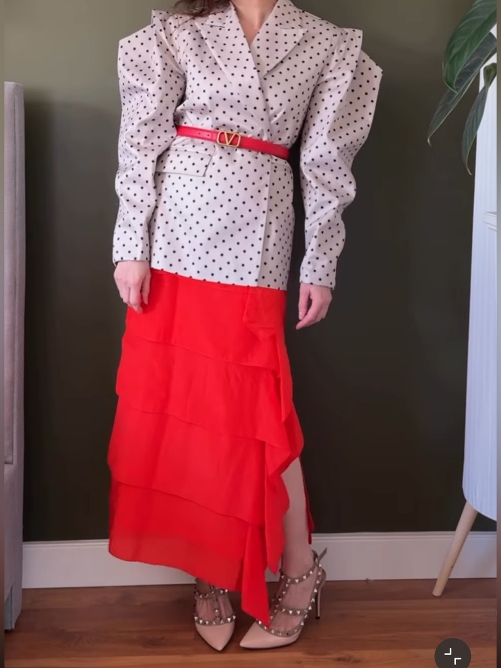 ZARA RUFFLE SKIRT - Picture 10 of 15